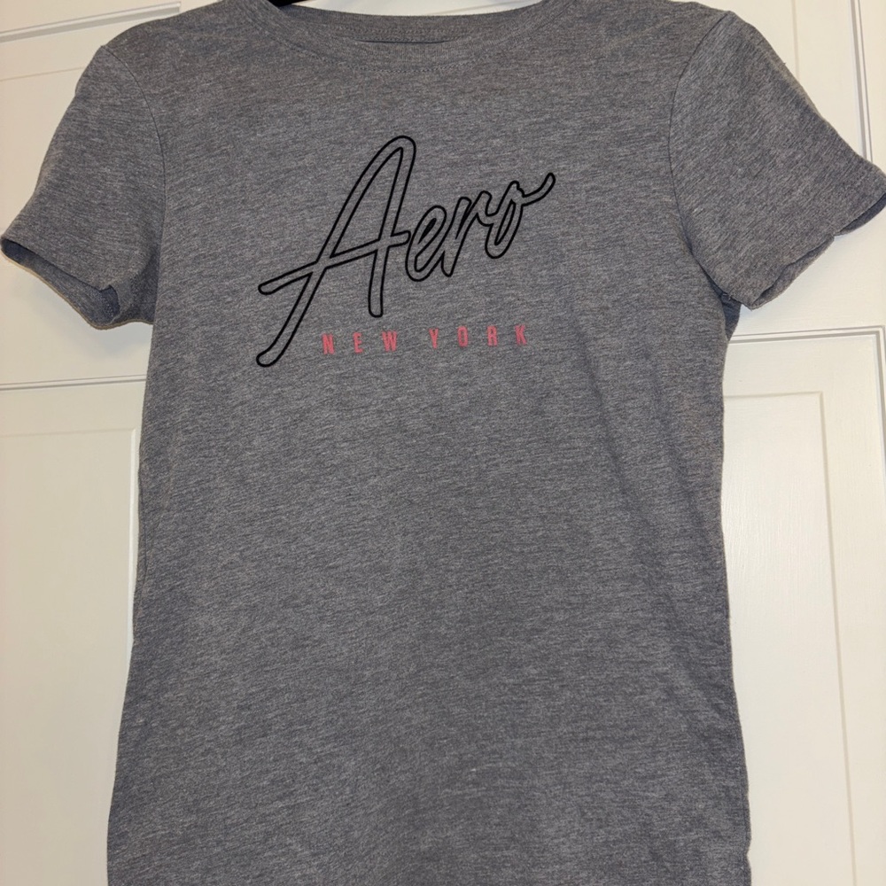 Aeropostale Classic Crew Gray Tee